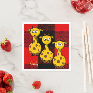 Papier Luiers, Giraffe Servet