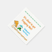 Papier luiers, glanzende natte kikkervisjes servet (Hoek)