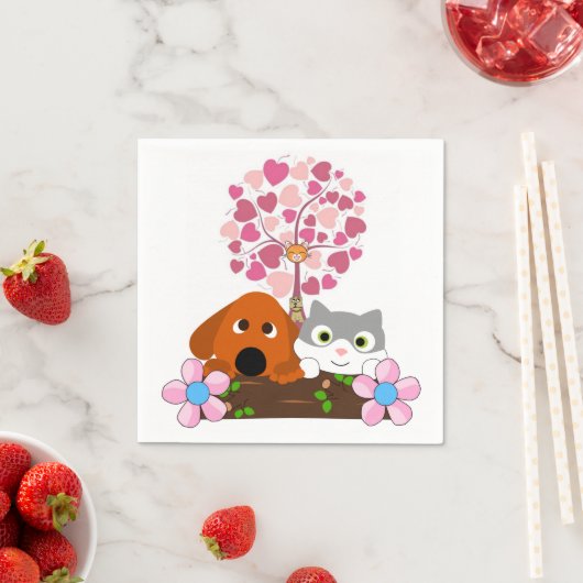 Papier luiers, honden katten Hartenbrood Servet (Insitu)