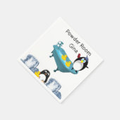 Papier luiers, ijspinguïn Gele eenden Bathtub Servet (Hoek)