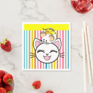 Papier luiers, kat-muis-kaas servet