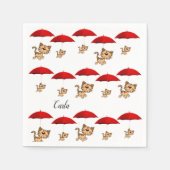 Papier luiers, kattenstaart, rode vleermuis servet (Voorkant)