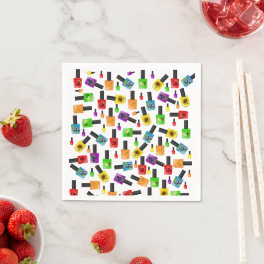 Papier-luiers, kleurrijk-nagelPools Servet (Insitu)