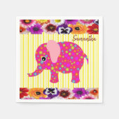 Papier luiers, kleurrijke olifant servet (Voorkant)