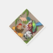 Papier luiers, Koe kippen Boerderij Servet (Hoek)