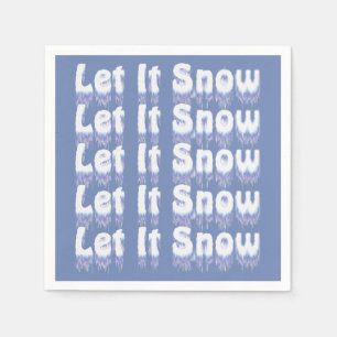 Papier luiers laten het blauw-witte-partijaanbod s servet