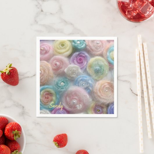 Papier luiers, pastel-garens servet (Insitu)