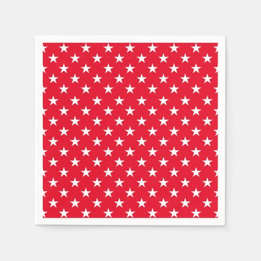 Papier-luiers-patriottische sterren servet (Voorkant)