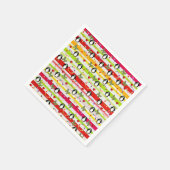 Papier luiers, pinguïn Red Hearts StripesButterfly Servet (Hoek)