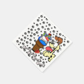 Papier luiers, pokken Botten ijs Servet (Hoek)