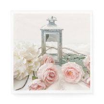 Papier luiers: roze pinda's en Rozen