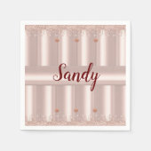 Papier luiers, roze roze roze roestvrijer druppela servet (Voorkant)