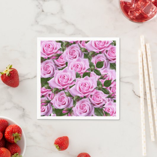 Papier luiers, roze rozen servet (Insitu)