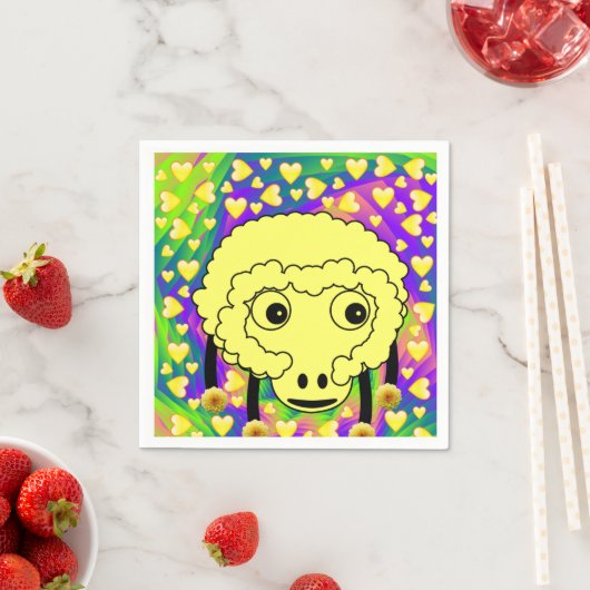 Papier luiers, schaafgeel hart servet (Insitu)