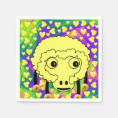 Papier luiers, schaafgeel hart servet (Voorkant)