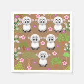 Papier luiers, schapenbomen servet (Voorkant)