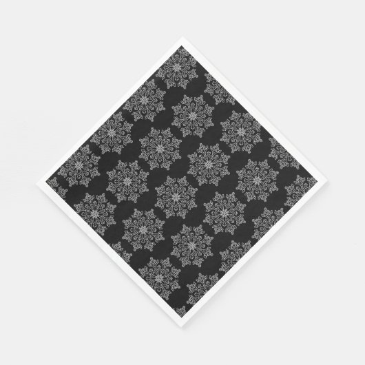 Papier-luiers - Snowflakes Servet (Hoek)