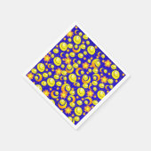 Papier luiers, Sun Moon Yellow Oranje Stars Blue Servet (Hoek)