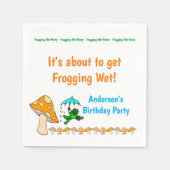 Papier luiers, vochtige kikkervisjes, thuisdag servet (Voorkant)