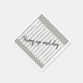 Papier luiers, witte grijze streep servet (Hoek)