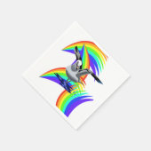 Papier luiers, zeemeeuw kleurrijke kleuren servet (Hoek)