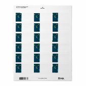 Papier Maan en Sterren Etiket (Full Sheet)