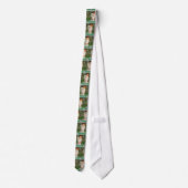 Papier Machine White met kerstkerstcadeaus Stropda Stropdas (Achterkant)
