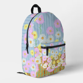 Papier madeliefjes wilde bloemen bedrukte rugzak