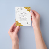 PAPIER Means to Bee Bridal Shower Invitation Flyer (Hand)