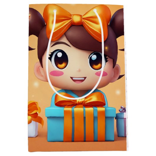 Papier Medium Gift Bag Cadeauzakje (Voorkant)