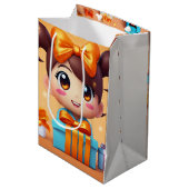 Papier Medium Gift Bag Medium Cadeauzakje (Voorkant Gekanteld)