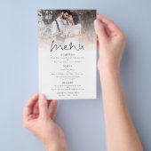 PAPIER | Menu Foto Elegant Script Wedding (Hand)