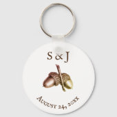  papier met aangepaste Initialen Sleutelhanger (Voorkant)