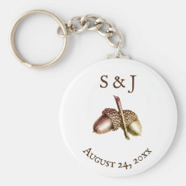  papier met aangepaste Initialen Sleutelhanger