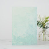 Papier met Abstracte blauwe, groene en zwarte verf (Staand voorkant)