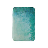 Papier met Abstracte blauwe, groene en zwarte verf Badmat (Voorkant Verticaal)