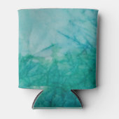 Papier met Abstracte blauwe, groene en zwarte verf Blikjeskoeler (Voorkant)