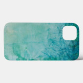 Papier met Abstracte blauwe, groene en zwarte verf Case-Mate iPhone Case (Achterkant (horizontaal))