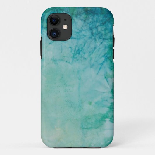 Papier met Abstracte blauwe, groene en zwarte verf Case-Mate iPhone Case (Achterkant)