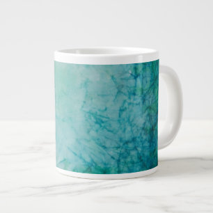 Papier met Abstracte blauwe, groene en zwarte verf Grote Koffiekop