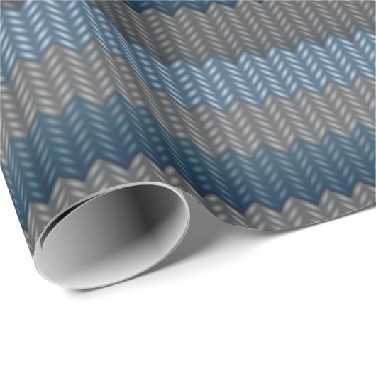 Papier met blauwe tinten van wol, opvulpapier (Rol Hoek)