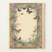  papier met bloemen en vlinders planner (Achterkant)