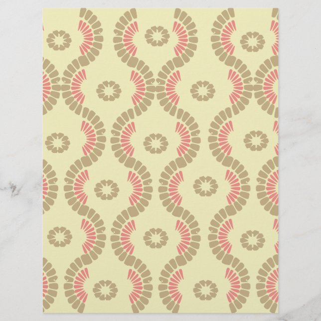 Papier met boogpatroon voor scrapbooking (Voorkant)