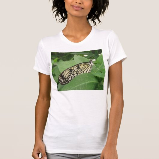 Papier met butterfly Macro T-Shirt (Voorkant)