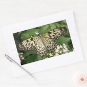Papier met butterfly-stickers rechthoekige sticker (Envelop)