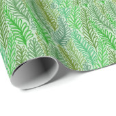 Papier met cadeautjes voor groene bladafdrukken (Rol Hoek)