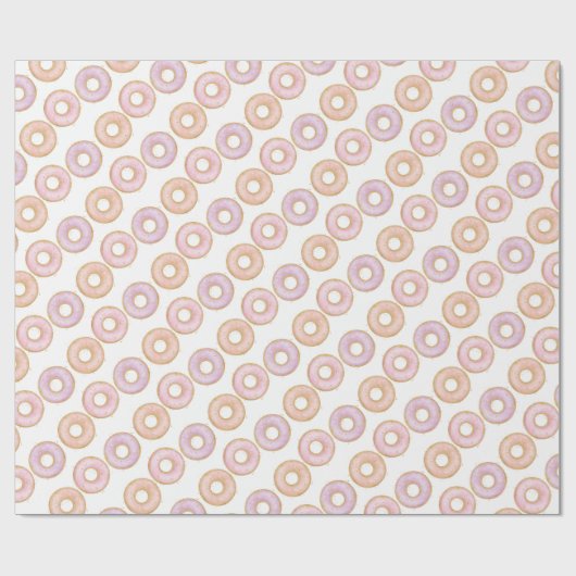 Papier met donkere vulling Roze Paars Donut Groeit (Vlak)