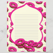 Papier met donutvoering (Voorkant)
