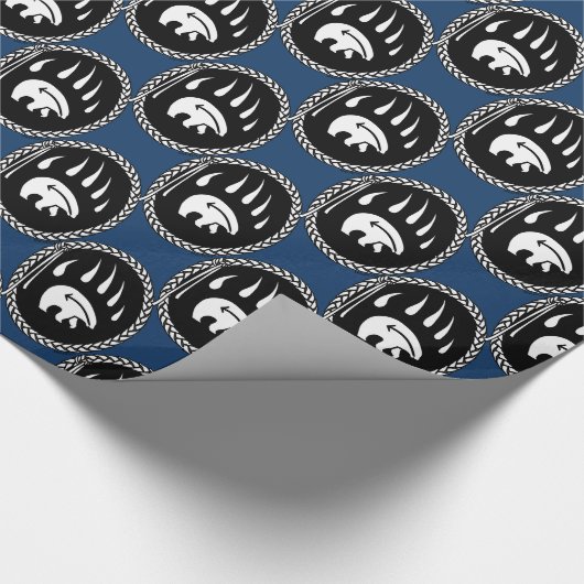 Papier met eigen kunstgeschenk voor Beren op basis (Hoek)