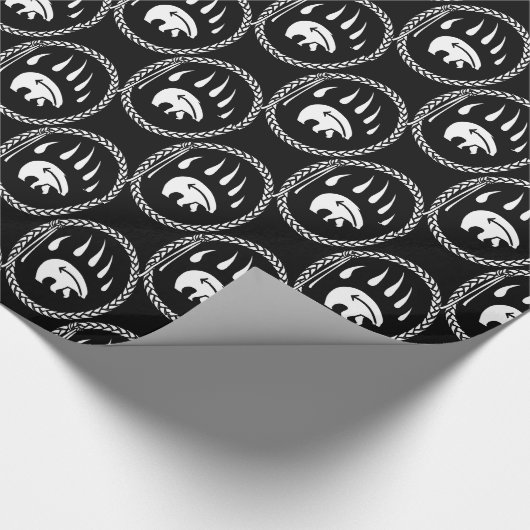 Papier met eigen kunstgeschenk voor Beren op basis (Hoek)